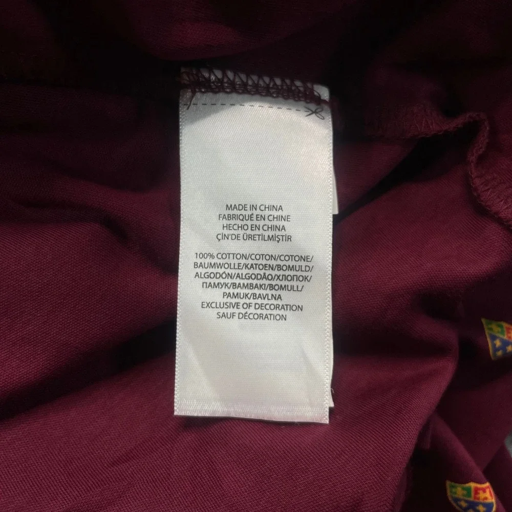 Polo Ralph Lauren Polo Shirt Mens Large Burgundy Crest Classic Fit